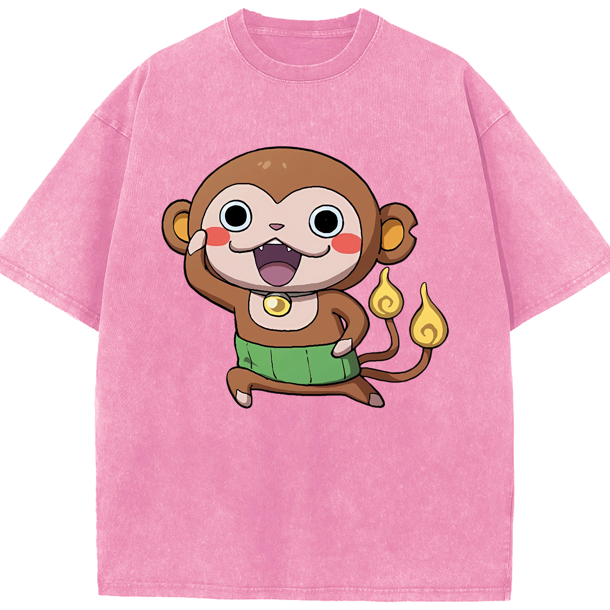 （画像用） 妖怪ウォッチ Yo-kai Watch 綿100% ヴィンテージ風 半袖Tシャツ（フロントプリント）